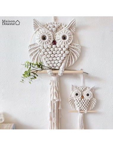 Macramé mural Hibou Par le système avancé 