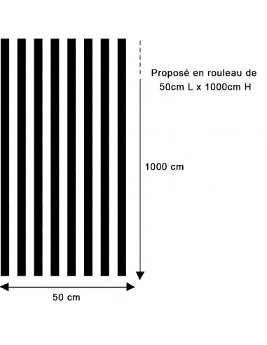 Papier peint rayures fines noir commande en ligne