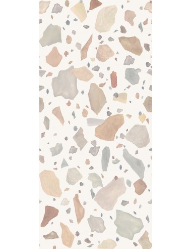 Papier peint contemporain Terrazzo grands motifs aquarelle hantent personnes