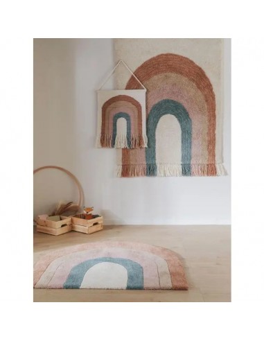 Tapis chambre enfant Arc en Ciel tapis enfant fait main Benuta 100% Laine la chaussure