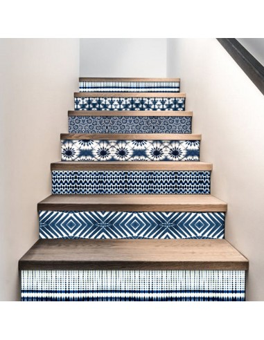 Shibori Stair Riser Stickers