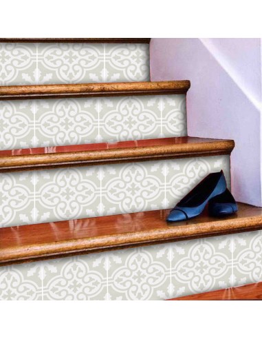 Floc in Silver Stair Riser Stickers