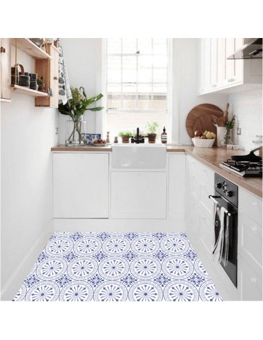 Chiave in Indigo Vinyl Tile Sticker