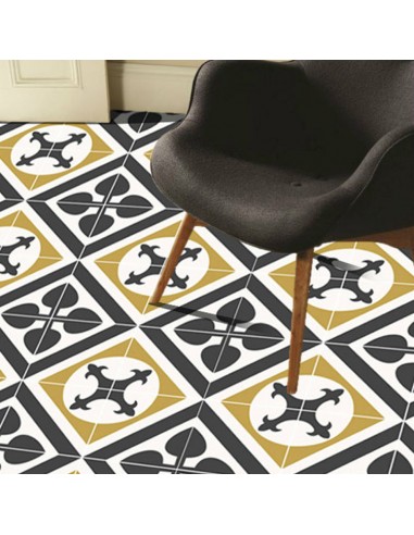 PROMO! Vinyl Floor Tile Stickers Panel of 60 x 120 cm size - Orpheus in Black