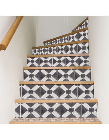 Riad in Black Stair Riser Stickers