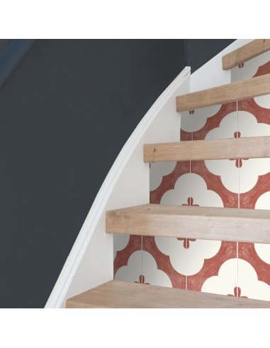 Claude in Brick Stair Riser Stickers