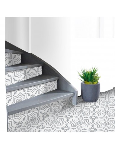 Kabbalah in Grey Stair Riser Stickers