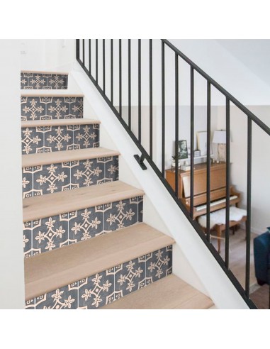 Palma in Fonte Grey Stair Riser Stickers