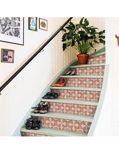 Palma in Red Earth Stair Riser Stickers