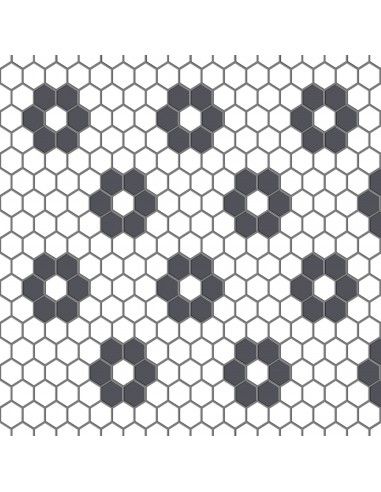 Mini Hexa Flower Floor Sticker