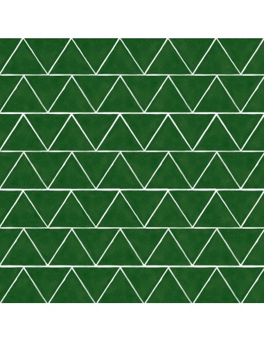 Triangles in Emerald Floor Sticker