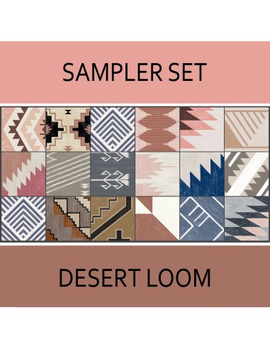 Quadrostyle 18 Desert Loom Collection Tile Sticker Sampler Set inc. Free Shipping