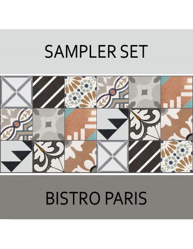 Quadrostyle 18 Bistro Paris Collection Tile Sticker Sampler Set inc. Free Shipping