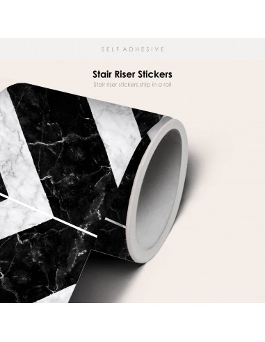 Salon in Black Marble Stair Riser Stickers est présent 